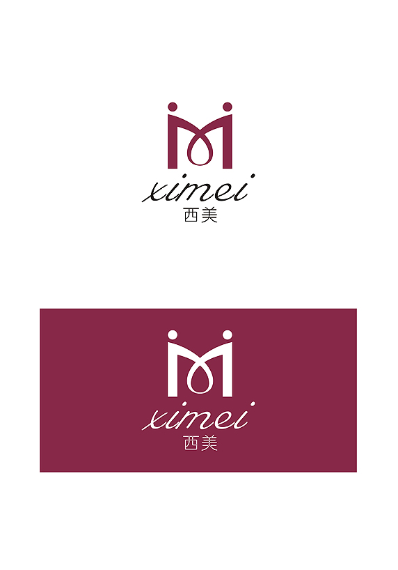 西美美妆 连锁店logo会员卡等设计