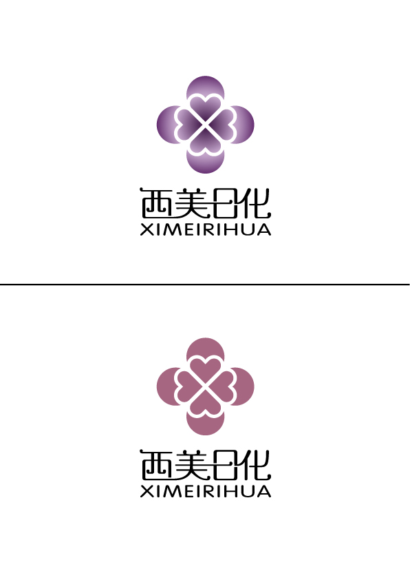 西美美妆 连锁店logo会员卡等设计