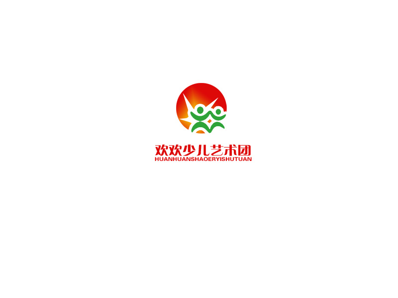 少儿艺术团logo设计/vi