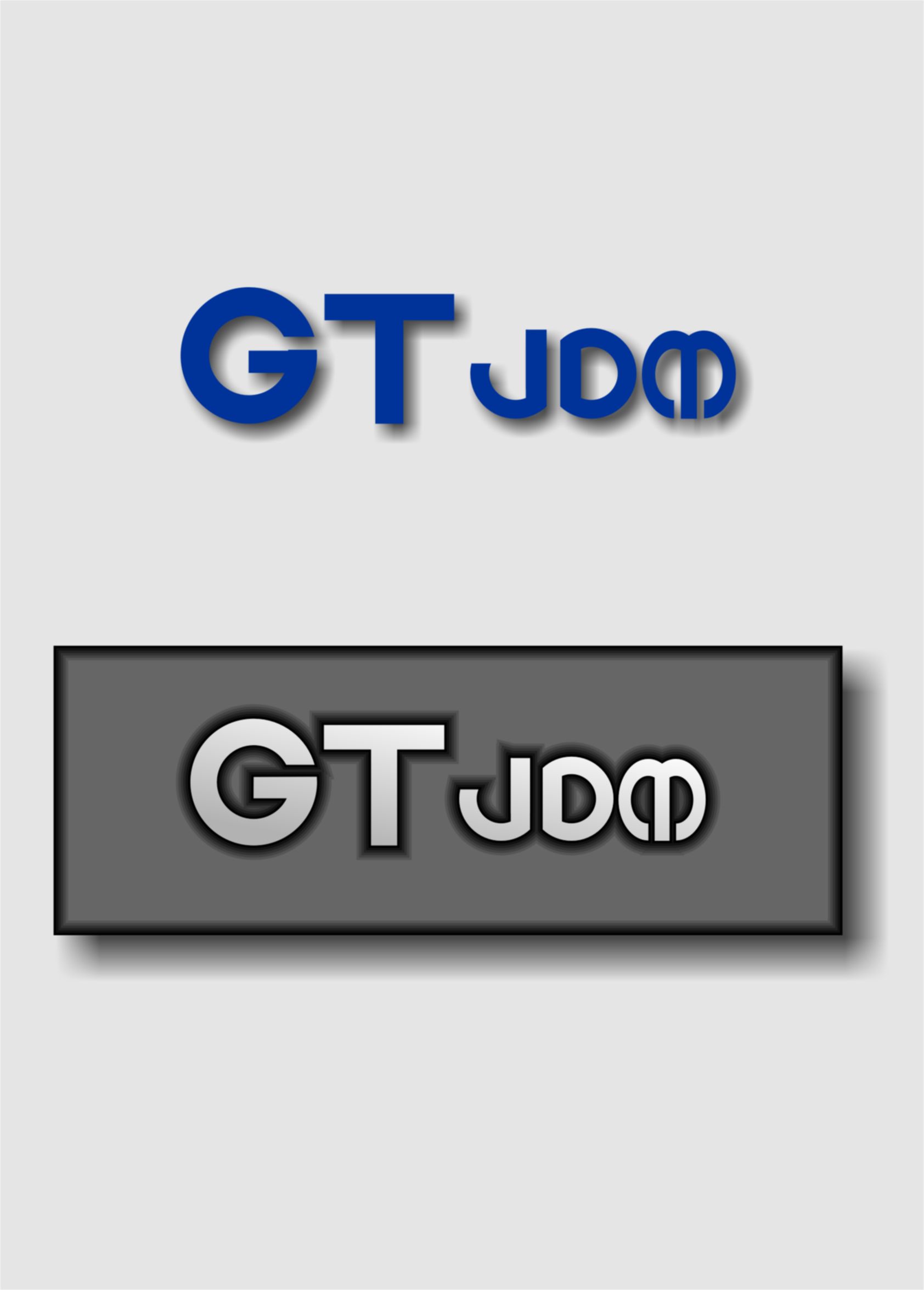 gt jdm 的英文字 logo设计(急用)