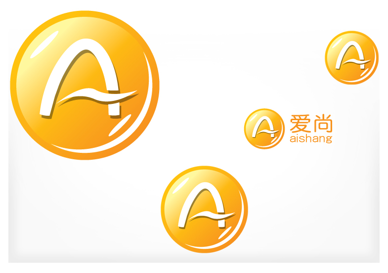 网络商城珠宝品牌"爱尚"logo及简单vi设计