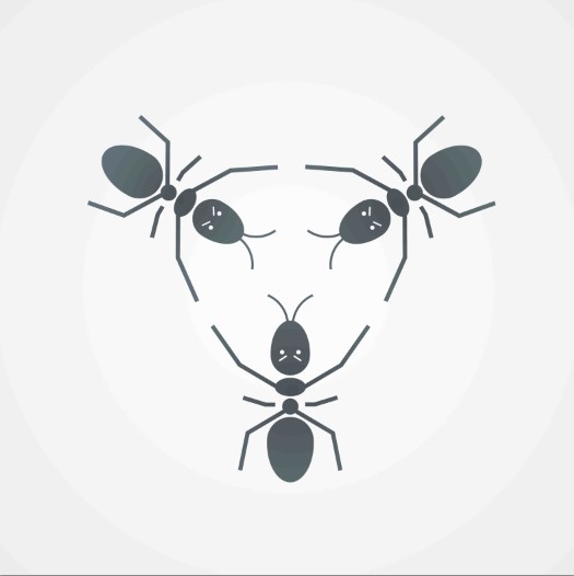 16974号-征团队文化精神吉祥物--蚂蚁的卡通形