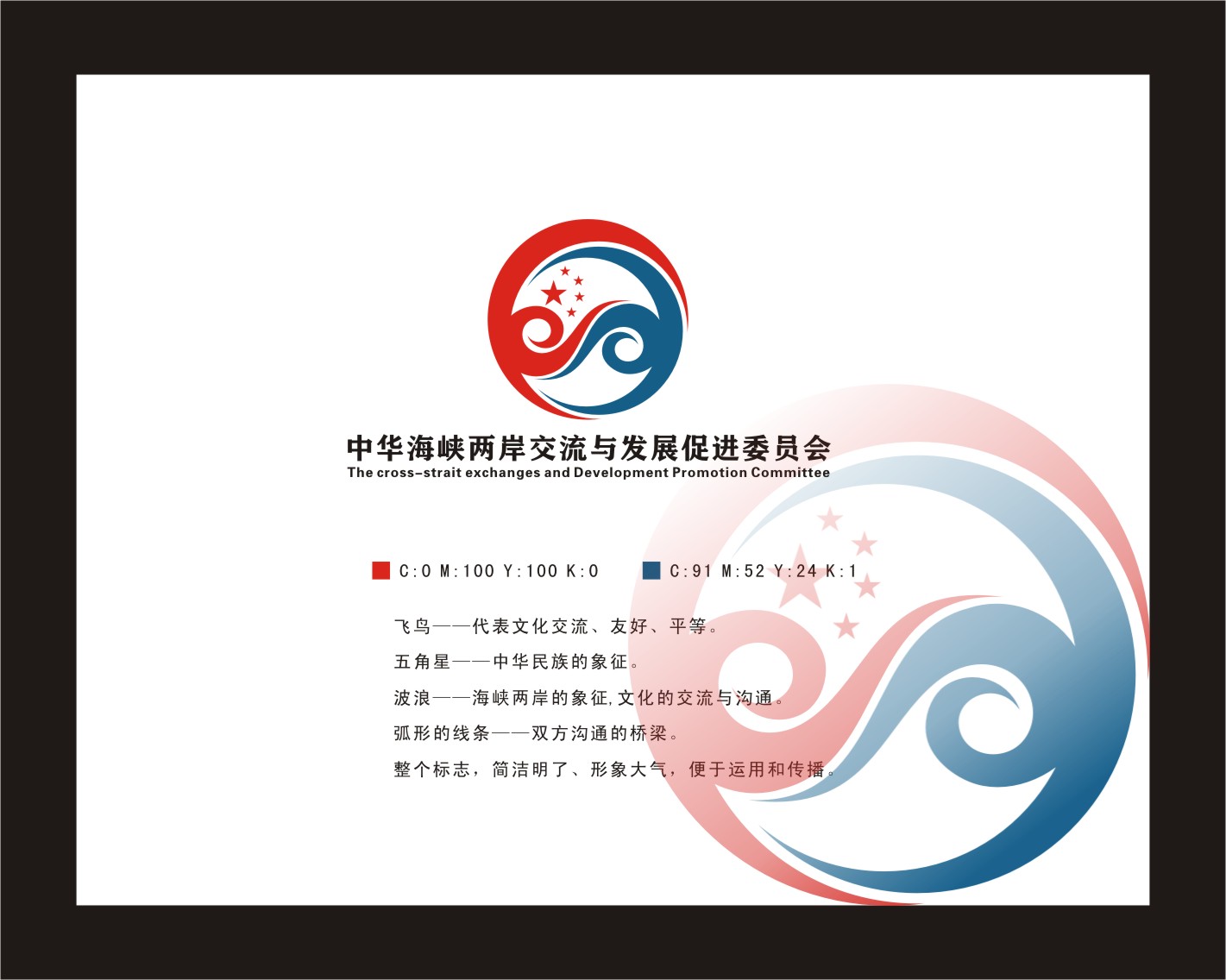 中华海峡两岸交流与发展促进委员会logo设计