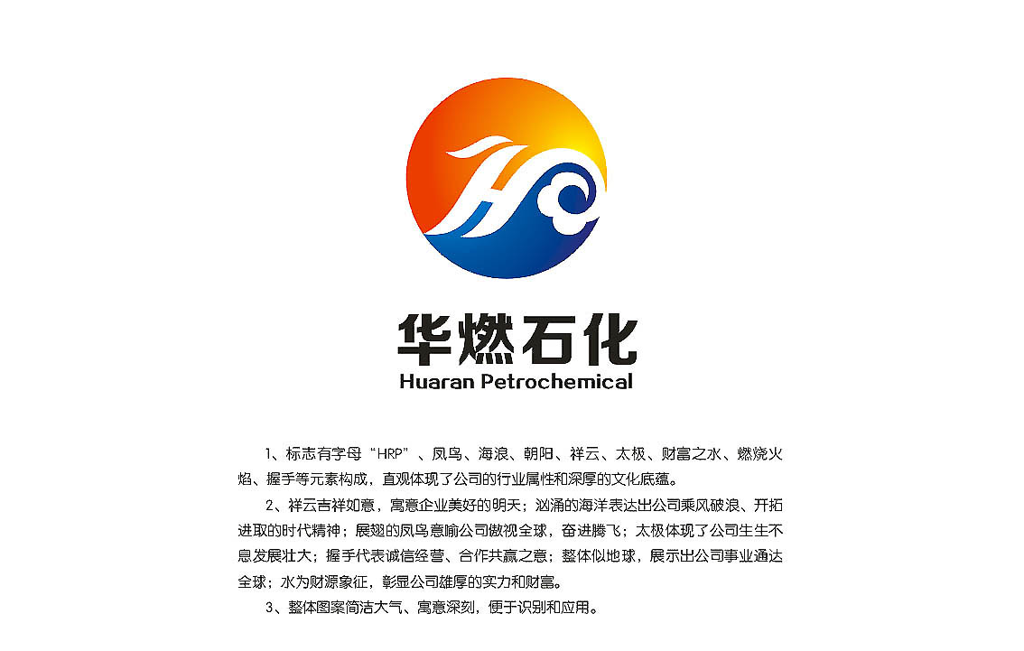 洛阳华燃石化科技有限公司logo及部分vi设计